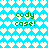 Pixelated blue background with white heart pattern and green text reading "cody case!" in two identical sections.