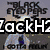 Four- with text overlays: 'ZackH2', 'rocks', 'the', and 'world' over images of a wrestler, a woman in black top, and purple background