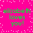 Bright pink background with scattered white dots and green text reading 'elizabeth loves you!' in four identical quadrants.