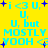 Yellow background with cyan text and blue plus signs repeating in a pattern