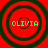 Four identical circular icons with red backgrounds and green concentric rings display the name 'OLIVIA' in bright green pixelated text at center.