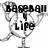 Two side-by-side pixelated icons of a trophy with text overlays; left shows 'Baseball Life' and right shows 'Kevin Phillips 9/25'.