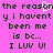 Pixelated text on bright pink background with green letters and white heart symbol, repeated twice in mirrored layout.