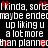 Pixelated text repeats 'kinda, sorta maybe end up liking u a lot more than planned' with red heart symbols on black background.