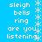 Pixelated blue background with white text and star symbols arranged in vertical , displaying repeated phrases and symbols