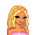 Pixel art contact sheet showing two ballet-themed frames with a blonde character in pink attire and text reading "I ❤️ Ballet".