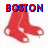 Red baseball socks icons and a New York Yankees logo with text fragments on a white background.