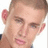 A four-quadrant with a pixelated headshot in the top-left, green backgrounds in top-right and bottom-left, and gray in bottom-right, with blue text reading "he is soooo cute!!" and "he soooo hott!!"