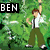 Pixelated cartoon character in green jacket and brown hair with blue background, two other characters behind.