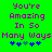 Green background with purple text reading "You're Amazing In So Many Ways" and blue star symbols below, with one star changing color between frames.