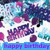 Pixelated birthday-themed icon with blue and purple floral background, pink circular accents, and text banners reading 'Happy Birthday' and 'To me!' in stylized fonts.