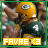 A 4-frame animated contact sheet showing a football player in green and yellow gear with the text "FAVRE <3" on each frame, varying background colors for the text box.
