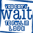 Blue text on white background repeats 'YOU CAN'T WAIT TO FALL IN LOVE' in a pattern with subtle animation changes across frames