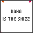25 identical pixel art icons displaying 'RAHA IS THE SHIZZ' text with animated sparkles in the corners and bottom-left