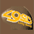 Yellow pixelated text '23029' on a brown background with a dark shadow effect.