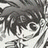 Pixelated grayscale anime character with spiky hair and closed eyes, next to black background with white text reading 'Anime IM' and 'com'