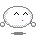 Four pixelated white circular icons with black eyes and pink mouths arranged in a on gray background, each showing subtle variations in eye shape and mouth position