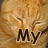 A static image of a sleeping orange tabby cat with closed eyes and text reading "My Cute Cat!" overlaid in black font.