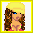 A two-frame contact sheet showing a pixel art character with blonde hair and blue eyes on the left, next to a pink background with "summer nights" text on the right.