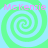 Four identical spiral patterns arranged in a with light blue and green colors, each containing pink text reading "McKenzie"