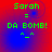 Green text 'Sarah = DA BOMB!' with a smiley face on a red and blue gradient background, showing animation changes in the background pattern.