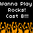 Pixelated text and orange flame-like shapes on a black background, with repeated phrases and a bottom of animated fire elements