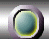 Six circular icons with metallic borders display color transitions across three on a gray background
