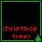 Four identical pixel-art display red text and a green tree icon on black backgrounds with green borders