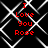 Red text "I Love You Rose" on black background with white geometric lines, repeated in four quadrants.
