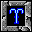 Twelve blue pixelated zodiac symbols arranged in a , each within a stone-framed square on black background