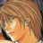 Pixelated close-up of a character with brown hair and orange skin tones, likely from an anime-style buddy icon.
