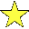 Yellow star-shaped icons in various orientations and sizes arranged on a gray background, with some stars rotated or scaled differently.