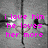 Pixelated static image with pink text reading 'i love him he loves her more' over a gray background featuring faint black and white shapes.