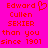Pixelated red text on bright pink background with a heart symbol replacing the 'o' in Edward, repeated twice side-by-side.