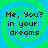 Four identical pixelated display text over a green and blue spiral background with no visible animation changes