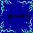 Blue background with cyan lightning bolts and repeated black text 'lightning!' in four corners.