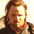 A 48x48 pixel buddy icon featuring a split composition with a character portrait on the left and 'The Lord of the Rings: The Return of the King' text logo on the right, rendered in low-resolution pixel art style.