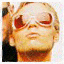 Animated sequence of a person with changing facial expressions and sunglasses, showing closed eyes, open mouth, and various poses.