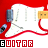 A static image of a white electric guitar with red accents on a solid red background, labeled "GUITAR" in bold text below.