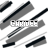 repeated gray and black diagonal striped shapes with the text 'CARDEE' in light gray above each shape on a white background