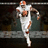 Animated sequence of a football player in white uniform running with ball, captured from three angles against dark background.