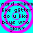 Pixelated cyan background with four identical pink spiral patterns, each containing black text reading "ward shimmward shimm like glitter do u like boys who glow?".