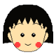 Two pixelated cartoon faces with black hair, red cheeks, and neutral or smiling expressions against a gray background.