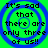 Four identical pixelated display text over a green background with blue concentric circles