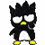 Animated black and white cartoon penguin with yellow beak and feet, displaying sequential mouth and eye expressions
