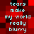 Pixelated text on a red and black checkered background with repeated phrases.