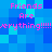 Pixelated blue background with pink text repeating 'Friends Are Everything!!!!!' in two identical horizontal sections