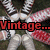 A pixelated image of a person in white pants and striped shoes holding red-and-white patterned objects, with overlaid text reading "Vintage..." on the left and "My anti-drug" on the right.