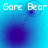A blue-toned animated icon with 'Gore Bear' text at top, featuring a dark circular shape that shifts position across frames.