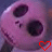A 48x48 pixel animated contact sheet showing two frames of a pink skull character with large black eye sockets, small nose holes, and visible teeth, accompanied by a red heart symbol that changes from outlined to filled between frames.